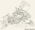 Street roads map of STEENWIJK, NETHERLANDS