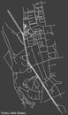 Street roads map of the TROTHA DISTRICT, HALLE SAALE