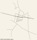 Street roads map of the VILLERS-SAINT-GHISLAIN DISTRICT, MONS