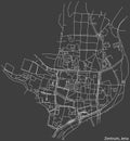 Street roads map of the ZENTRUM QUARTER, JENA