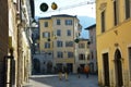 Street of Rovereto town in christmas time, Rovereto, Trentino Alto Adige, Italy