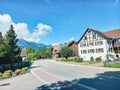 On the street in Ruggell (Liechtenstein)