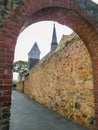 Street of Saint Peter Port, Bailiwick of Guernsey Royalty Free Stock Photo