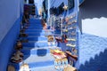 Street sale in city of Chefchaouen,Morocco