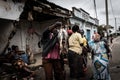 Street saleswoman - Zaire in Angola