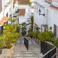 Street in Salobrena in Andalusia Royalty Free Stock Photo