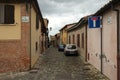 A street in Santarcangelo di Romagna, Italy Royalty Free Stock Photo