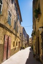 Street in Scansano in Tuscany, Italy Royalty Free Stock Photo