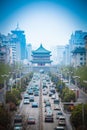 The street scene of ancient city in xian