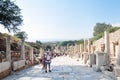 Street scene at Ephesus, Turkey