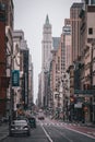 Street scene with architecture in Soho, Manhattan, New York City Royalty Free Stock Photo