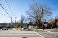 Street scene Atlanta GA near the Beltline entrance Royalty Free Stock Photo