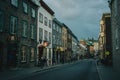 Street scene with beautiful historic architecture, QuÃÂ©bec City, Quebec, Canada