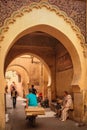 Street scene at Ben Youssef. Marrakesh. Morocco