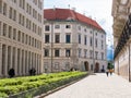 Street scene of Bruno Kreisky Gasse in Vienna, Austria Royalty Free Stock Photo