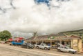 Street scene with businesses vehicles and people in Bulwer Royalty Free Stock Photo