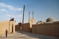 Street scene in central yazd iran