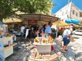 Street scene of the city of Nazareth Royalty Free Stock Photo