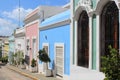 Street Scene, Colorful Residences, Old San Juan Puerto Rico