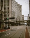 Street scene in downtown, Cincinnati, Ohio Royalty Free Stock Photo