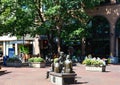 Street Scene in Downtown Eugene, Oregon Royalty Free Stock Photo