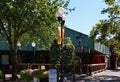 Street Scene in Downtown Eugene in Summer, Oregon Royalty Free Stock Photo