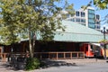 Street Scene in Downtown Eugene in Summer, Oregon Royalty Free Stock Photo