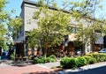 Street Scene in Downtown Eugene in Summer, Oregon Royalty Free Stock Photo