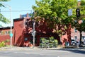 Street Scene in Downtown Eugene in Summer, Oregon Royalty Free Stock Photo