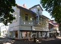 Street Scene Downtown in the Resort of Bad Harzburg, Lower Saxony