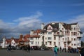 Street scene in Edinburgh. Royalty Free Stock Photo