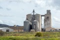 Street scene, with grain silos, in Bredasdorp