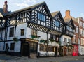 A street scene in the historic city of Chester, England