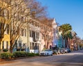 Street scene in the historic southern city of Charleston South Carolina