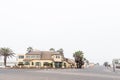 Street scene with houses in Meersig, suburb of Walvis Bay