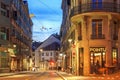 Street scene in Lausanne, Switzerland