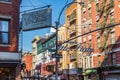 Street scene in Little Italy Royalty Free Stock Photo