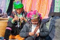 Street scene with local Hmong people