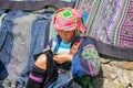 Street scene with local Hmong people