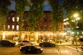 Street scene from the Meatpacking district in Manhattan seen at night