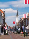 Street scene in old town of Brielle, Netherlands