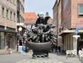 Street Scene in the Old Town of Nuremberg, Franconia, Bavaria