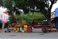 Street Scene in the Old Town of Savannah, Georgia Royalty Free Stock Photo