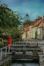 Street Scene, Thornton Le Dale, North Yorkshire Royalty Free Stock Photo