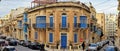 Street scene and tipical Architecture of Sliema Malta