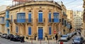 Street scene and tipical Architecture of Sliema Malta