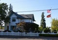 Street Scene in the Town Corvallis, Oregon Royalty Free Stock Photo