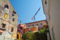 Street scene in town of Rovinj Croatia. Royalty Free Stock Photo