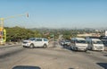 Street scene, with vehicles, in Nelspruit Royalty Free Stock Photo