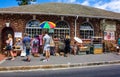 Street scene with vendors